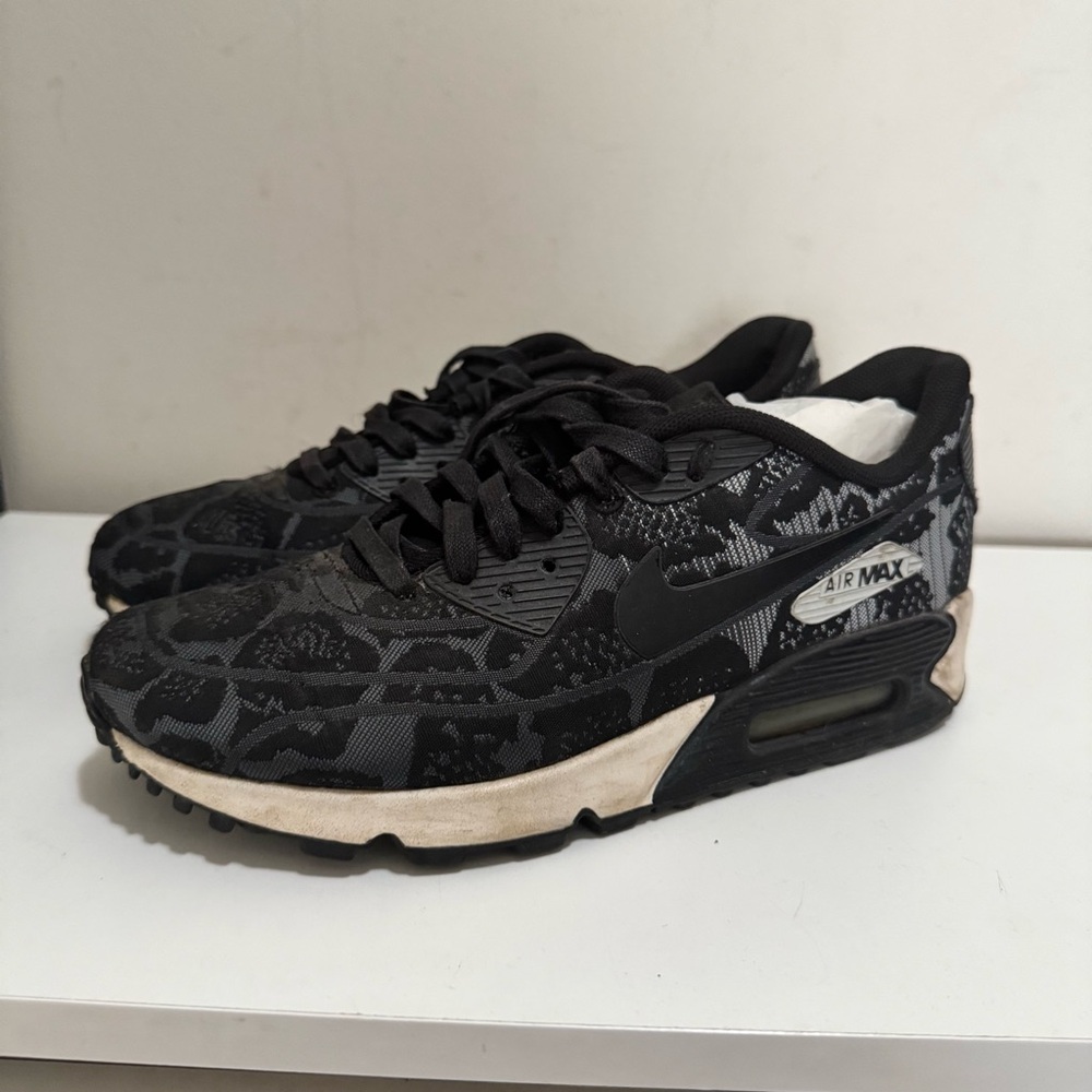 Nike Air Max 90 JCRD 749326-001 Dark Grey Black Platinum Summit White Wmn Size 6